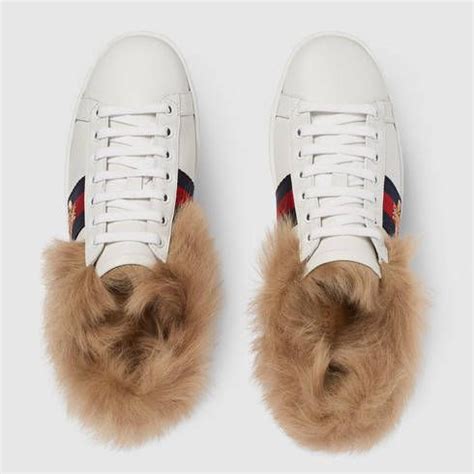 gucci schuhe damen fell|gucci low top sneakers.